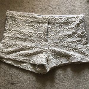 Express lace shorts